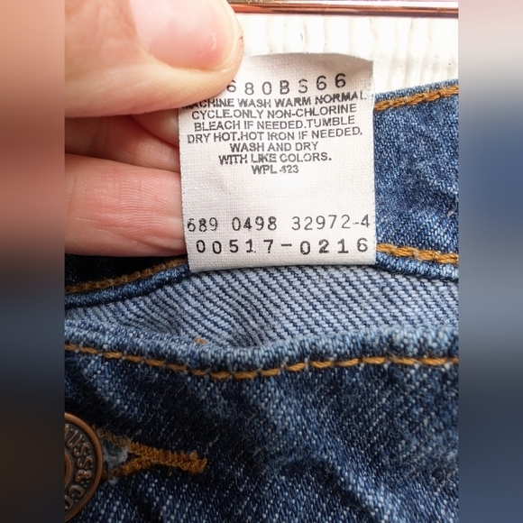 Vintage 90's 1998 Levis 517 Boot Cut Jeans Red Tab Dark Wash Men's Size 40x30 - Picture 4 of 6